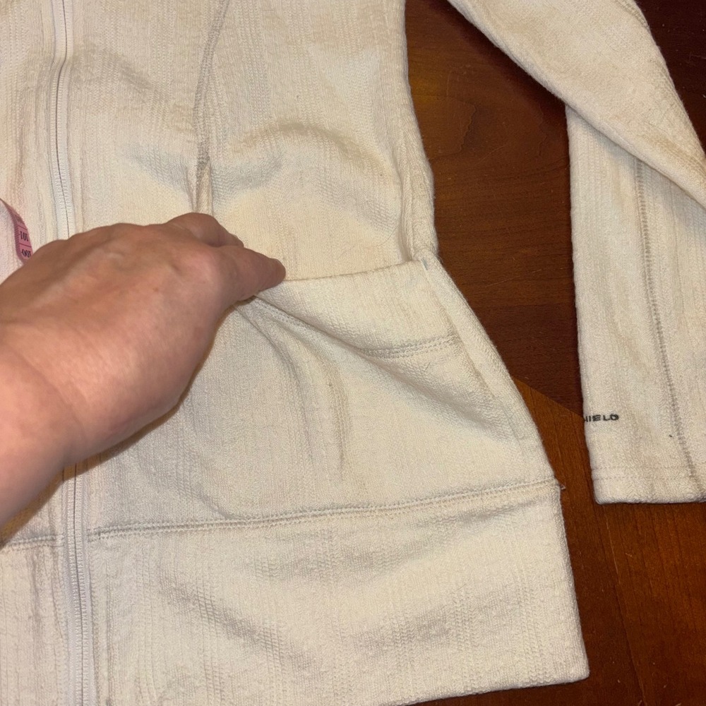 Columbia Omni-Shield | Womens XS | Full Zip Ribbed Knit Tapered Waist Sweater - Picture 5 of 11